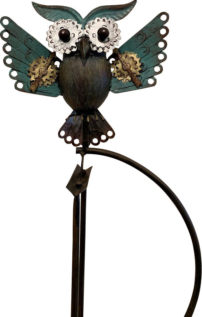Esschert Design Metal Mechanical Owl Rocker (Pack Of 3)