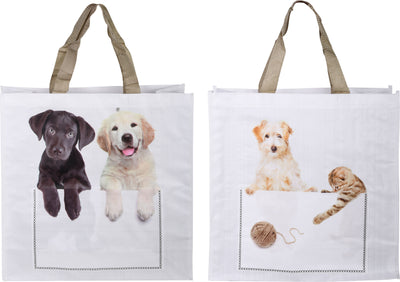 Esschert Design Puppies & Kitten Shopping Bags (Pack Of 24)