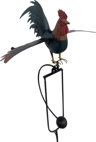 Esschert Design Metal Rooster Rocker Stake (Pack Of 3)