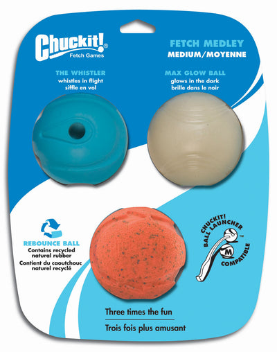 Chuckit! Fetch Medley Glow/Whistle/Rebounce