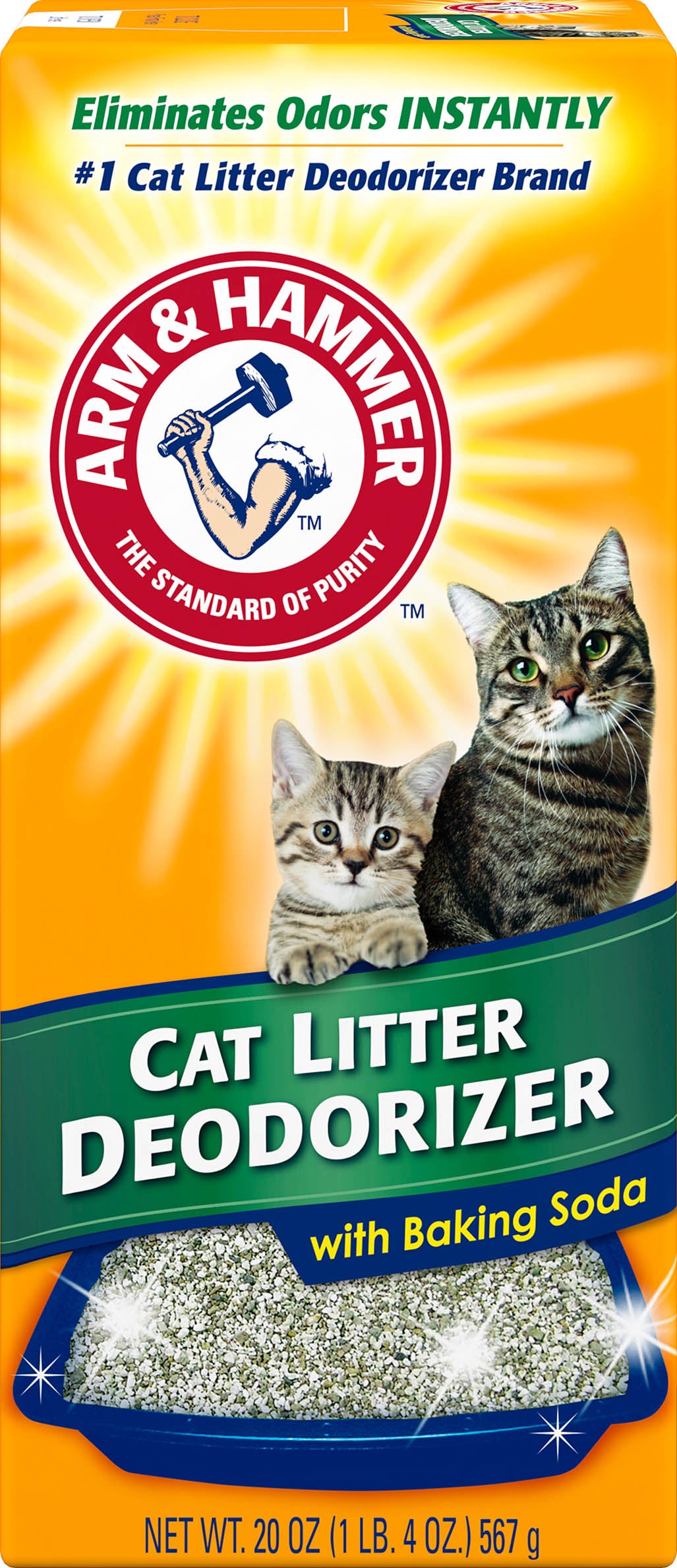 Arm & Hammer Cat Litter Deodorizer Powder (Pack Of 12)