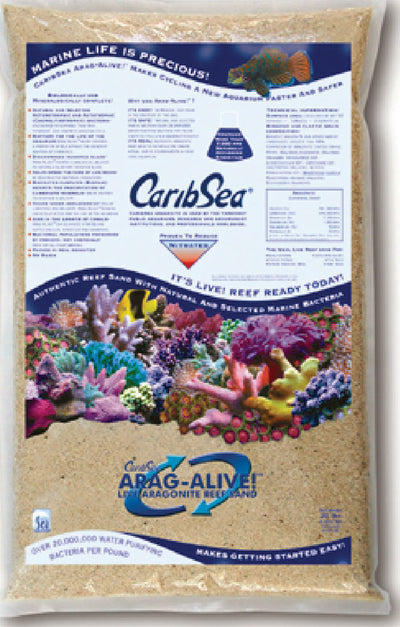 Caribsea Arag-Alive! Live Aragonite Reef Sand (Pack Of 2)