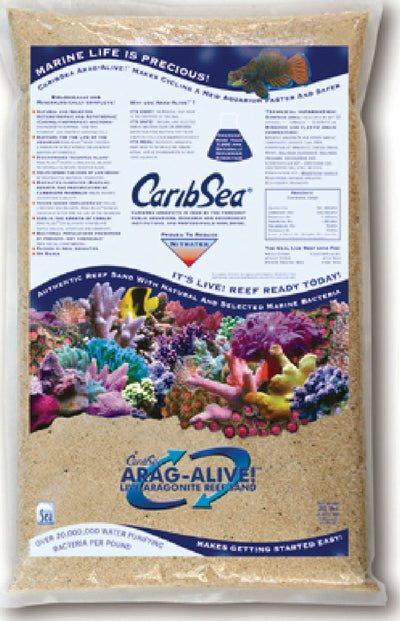 Caribsea Arag-Alive! Live Aragonite Reef Sand (Pack Of 2)