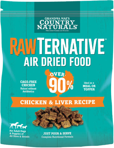 Grandma Mae's Country Naturals RawTernative Air Dried Dog Food. (5OZ Chicken & Chicken Liver)