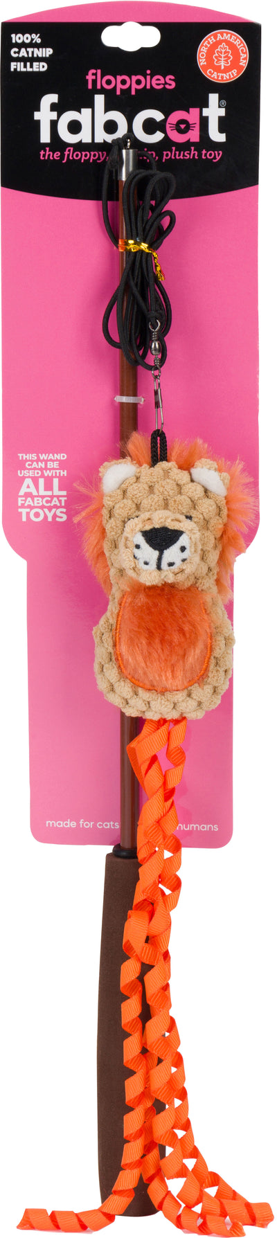 FABCAT FLOPPY LION TEASER FOR CATS