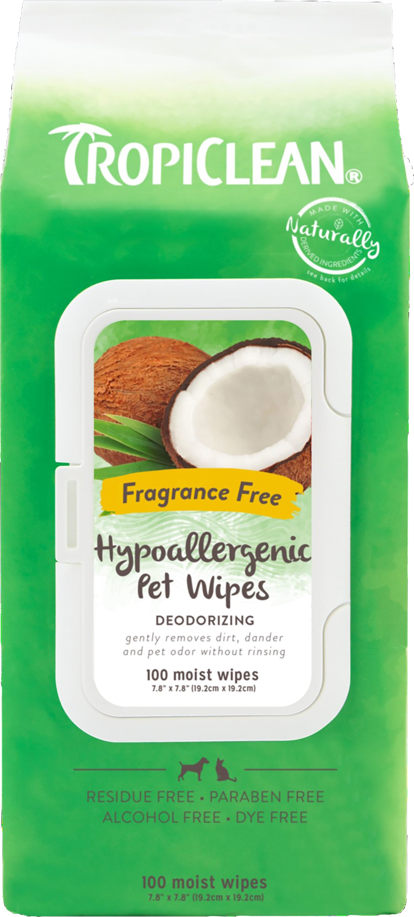 Tropiclean Hypoallergenic Cleaning Wipes For Pets