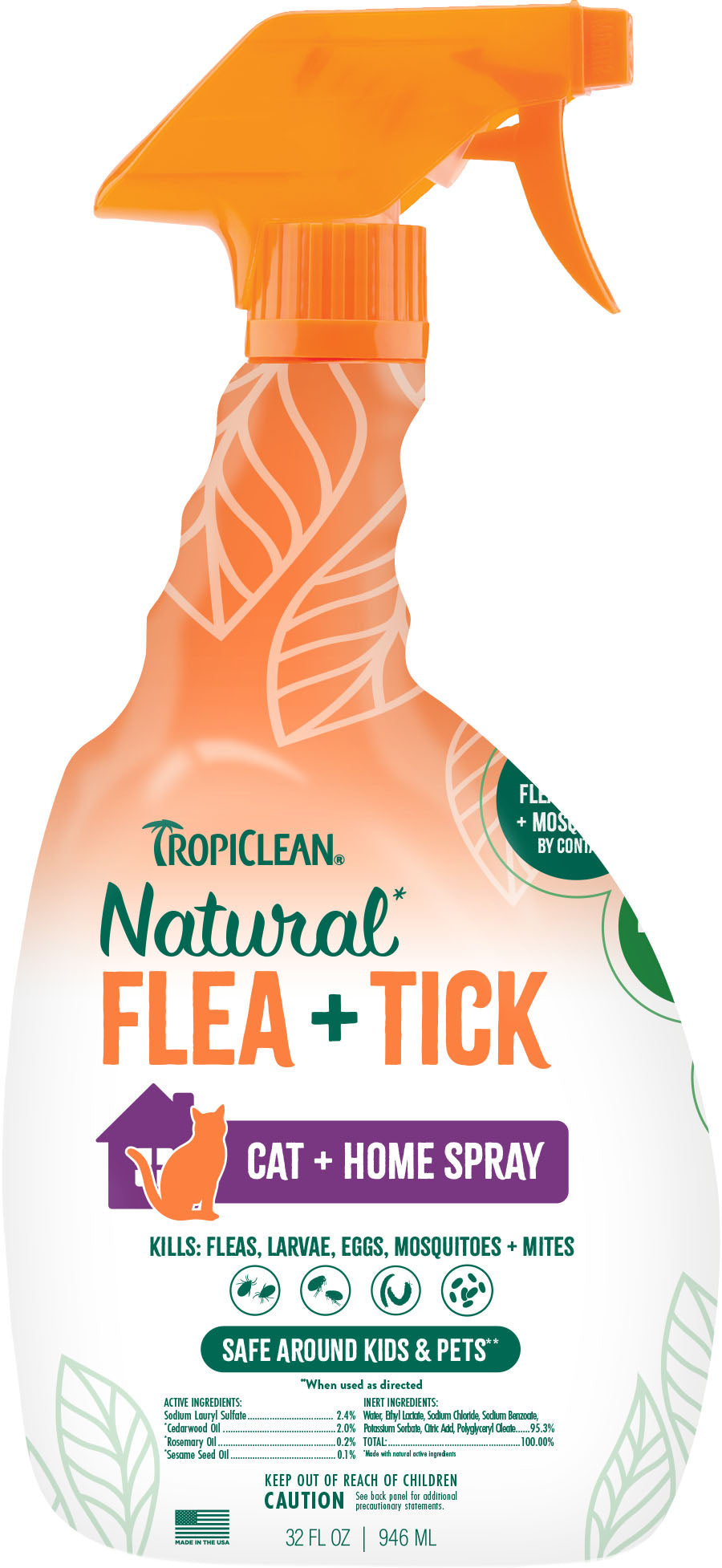 Natural Flea & Tick Home & Cat Spray