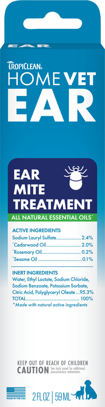 Tropiclean Homevet Ear Mite Treatment