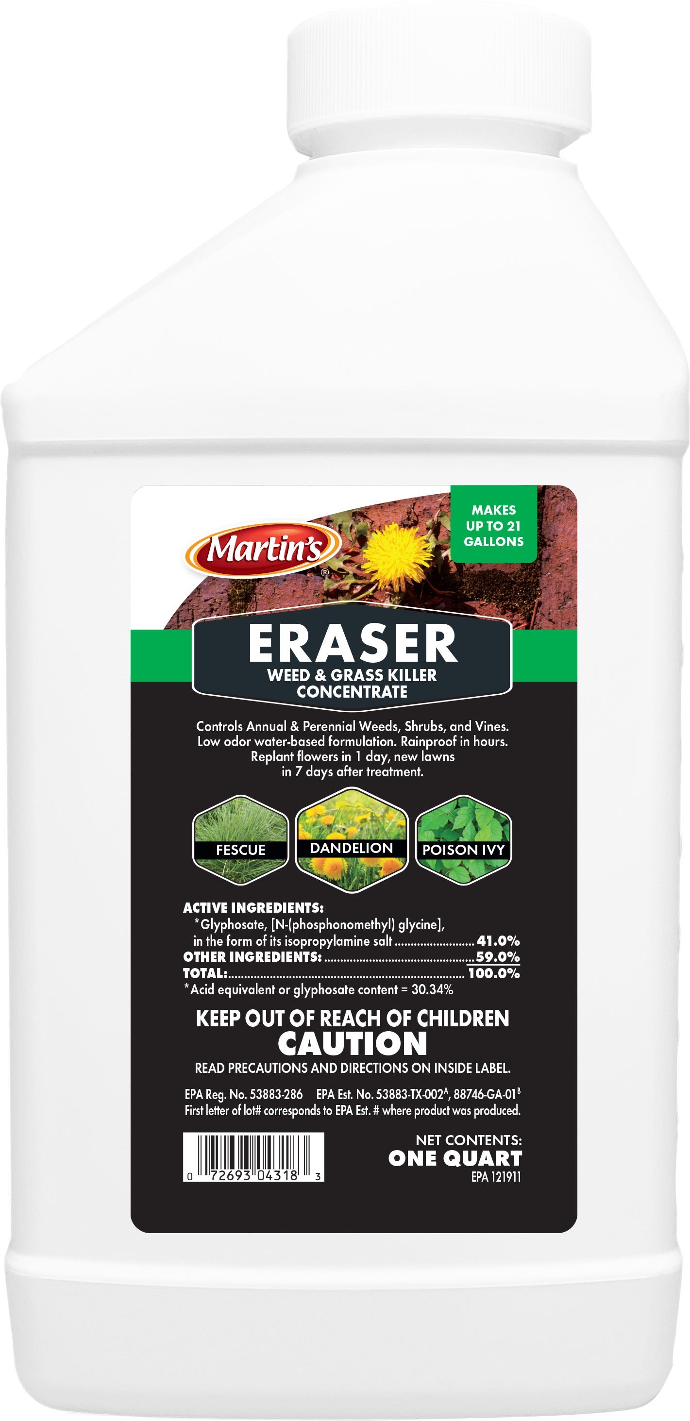 Martin'S Eraser Weed And Grass Killer Concentrate (Pack Of 12)