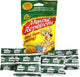 Packaged Shake-Away Mouse Repellent with four green individual packs in front of a larger green and yellow package.