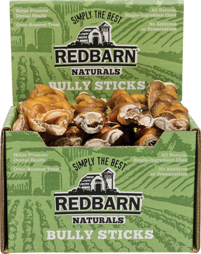 Redbarn Naturals Braided Bully Sticks (Pack Of 30)
