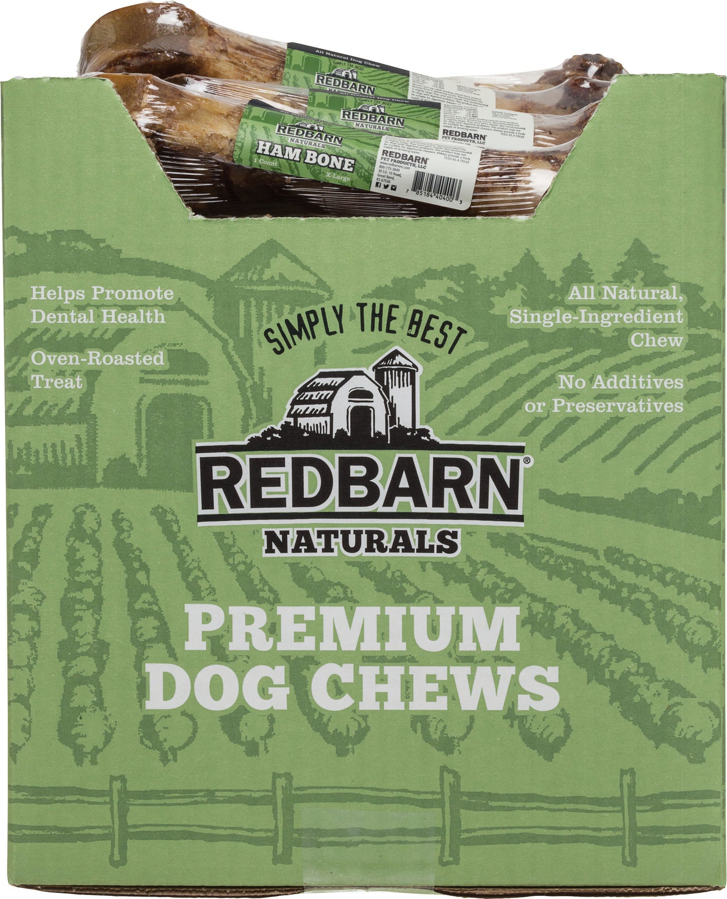Redbarn Naturals Ham Bone (Pack Of 20)