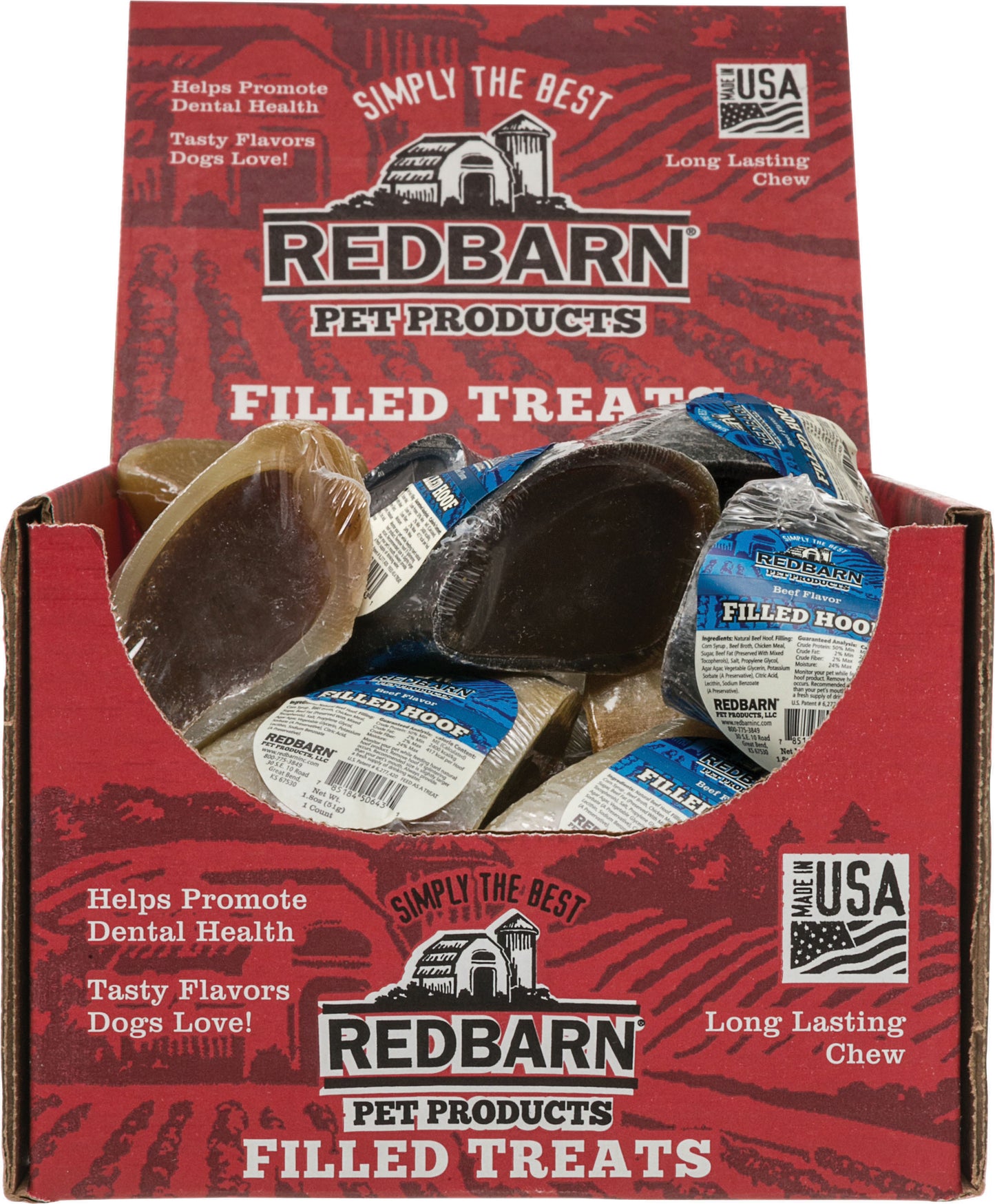 Redbarn Naturals Filled Hoof Treat (Pack Of 25)