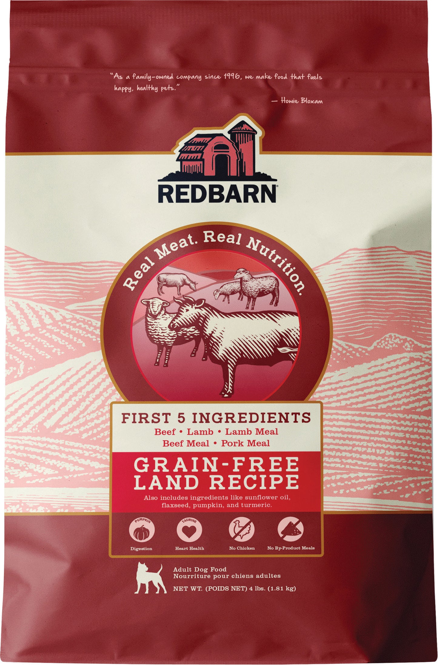 Redbarn Grain Free Land Recipe Dog Food