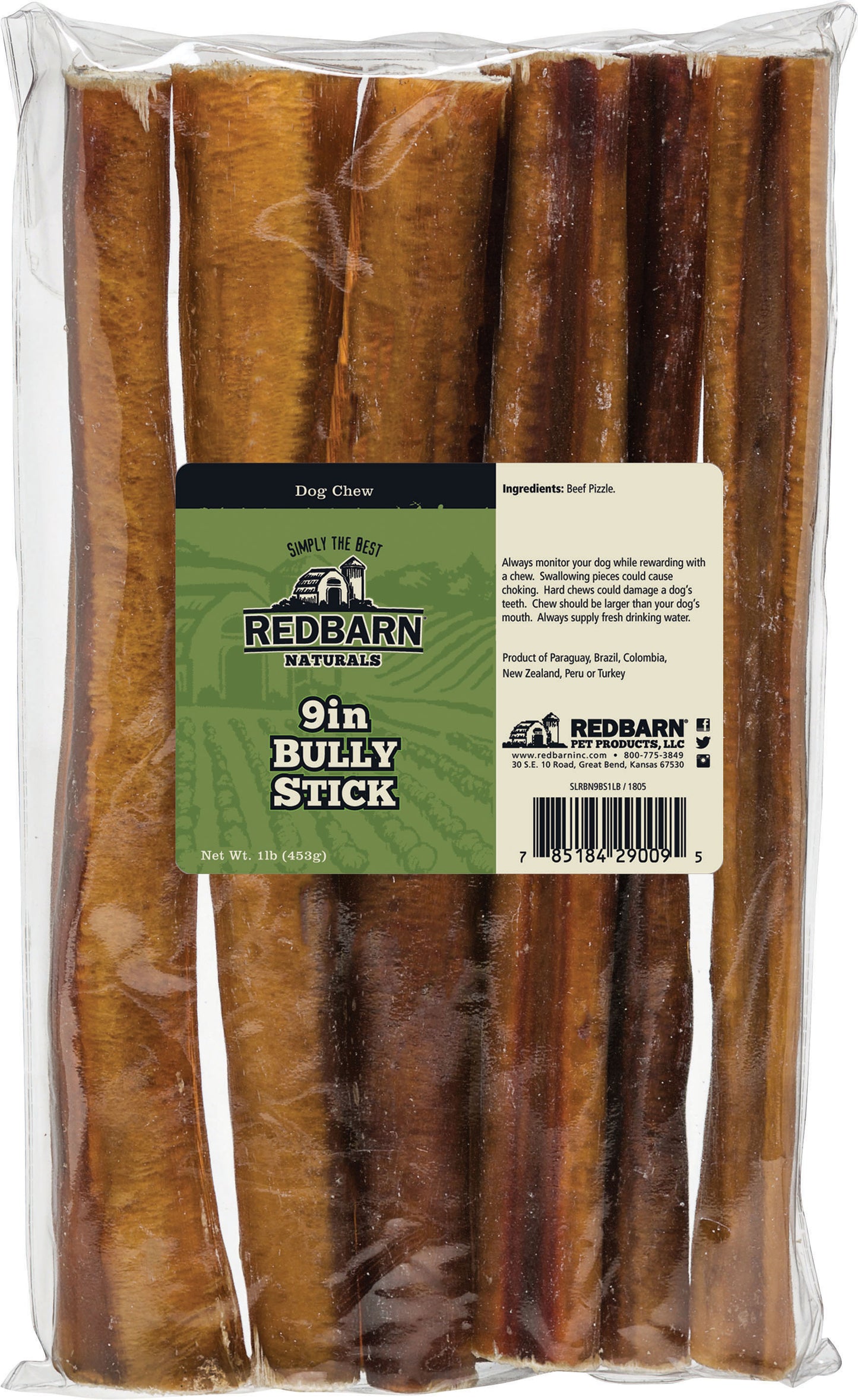 Redbarn Naturals Bully Stick Chew Bagged