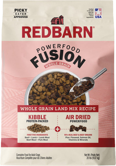 REDBARN WHOLE GRAIN FUSION LAND RECIPE DOG FOOD
