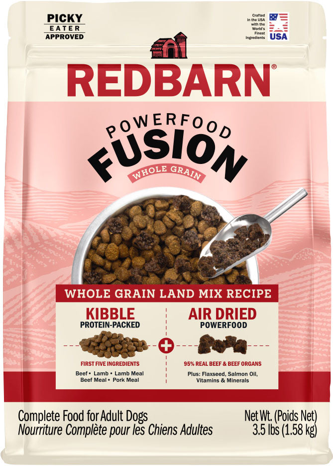 REDBARN WHOLE GRAIN FUSION LAND RECIPE DOG FOOD