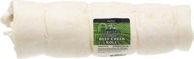 Redbarn All-Natural Beef Cheek Rolls for Dogs | These Grain-Free Cow Cheeks are Naturally Rich in Collagen | Available in Chicken & Carrot Glaze or Uncoated. (Original, Large
