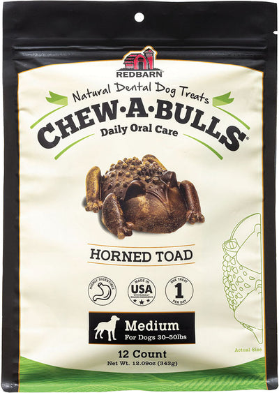 Redbarn Chew-A-Bulls Horned Toad Dental Treats