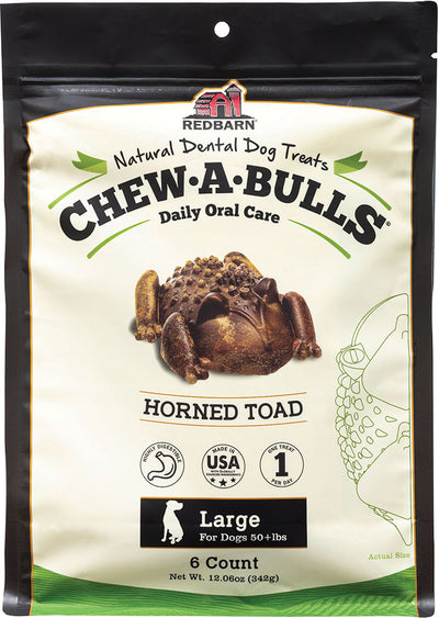 Redbarn Chew-A-Bulls Horned Toad Dental Treats