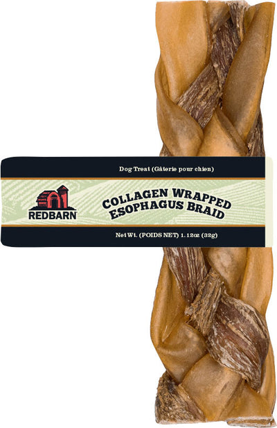 Redbarn Collagen Wrapped Esophagus Braid (Pack Of 30)