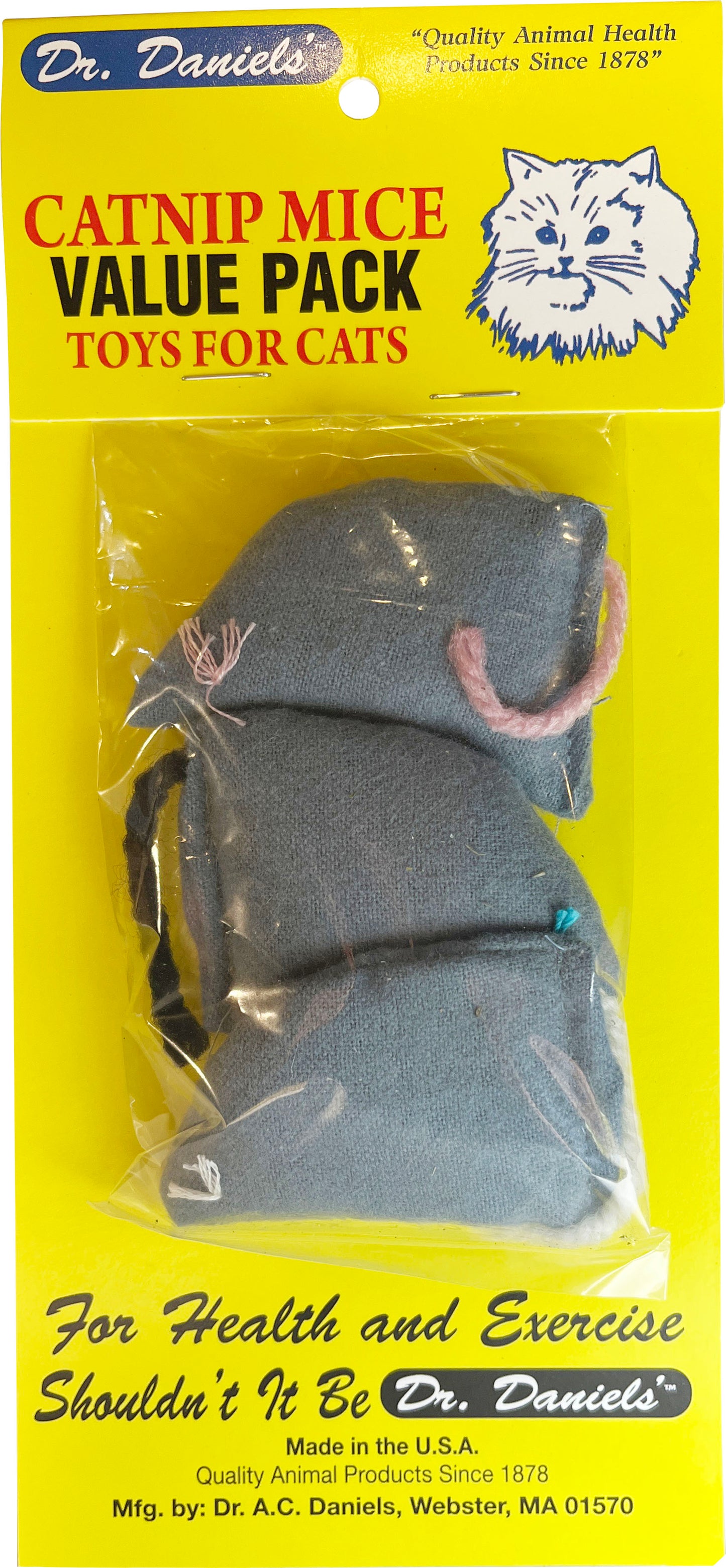 Dr. Daniels Original 1903 100% Catnip Filled Mouse