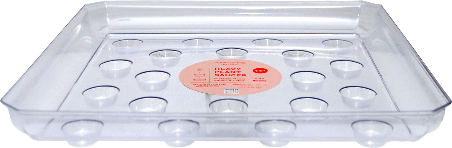 Everspring Designer Heavy Square Plant Saucer (Pack Of 25)