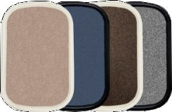 Pawzee Deluxe Plastic With Fabric Pet Place Mat (Pack Of 12)