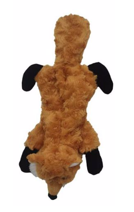 Tall Tails Stuffless Fox Dog Toy with Squeaker, 16 in