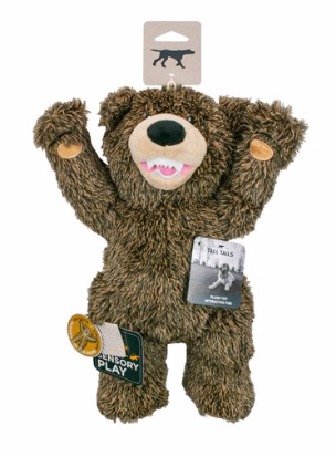 Tall Tails Grizzly Bear Rope Plushie Dog Toy, 14 in
