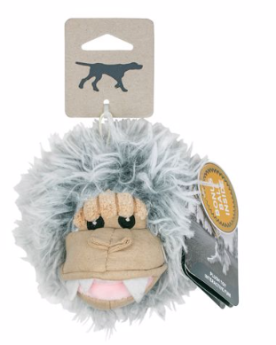 Tall Tails 2-in-1 Yeti Head Dog Toy, 4 in