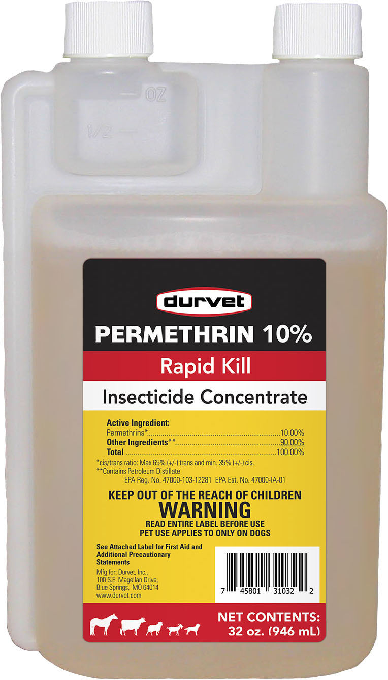 Durvet Permethrin 10% Rapid Kill Insecticide Conc