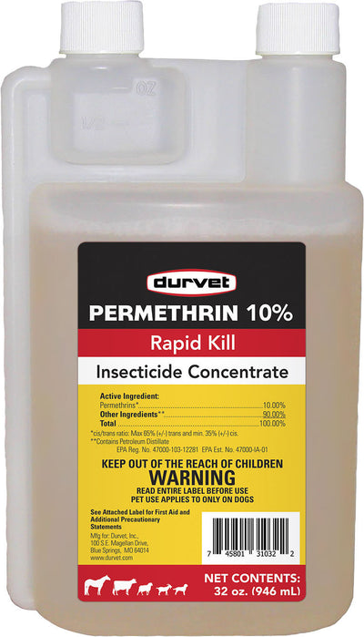 Durvet Permethrin 10% Rapid Kill Insecticide Conc