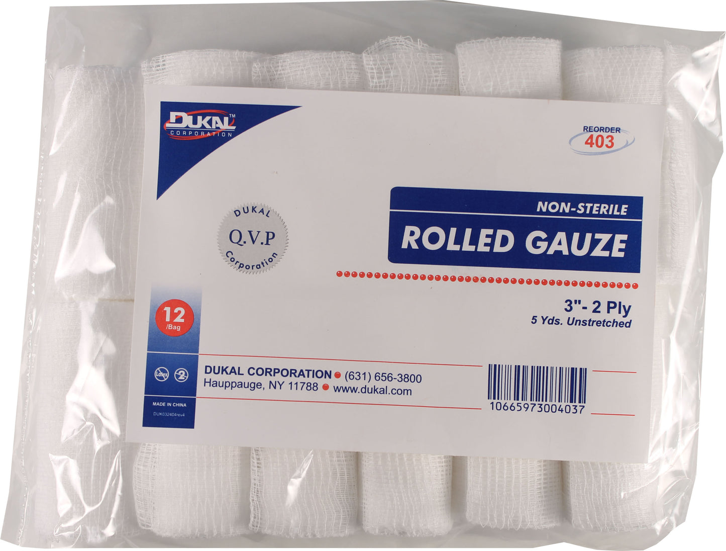 Non-Sterile Rolled Gauze