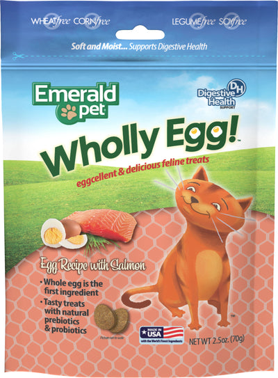 Emerald Pet Wholly Egg Digestive Health Treats Fel