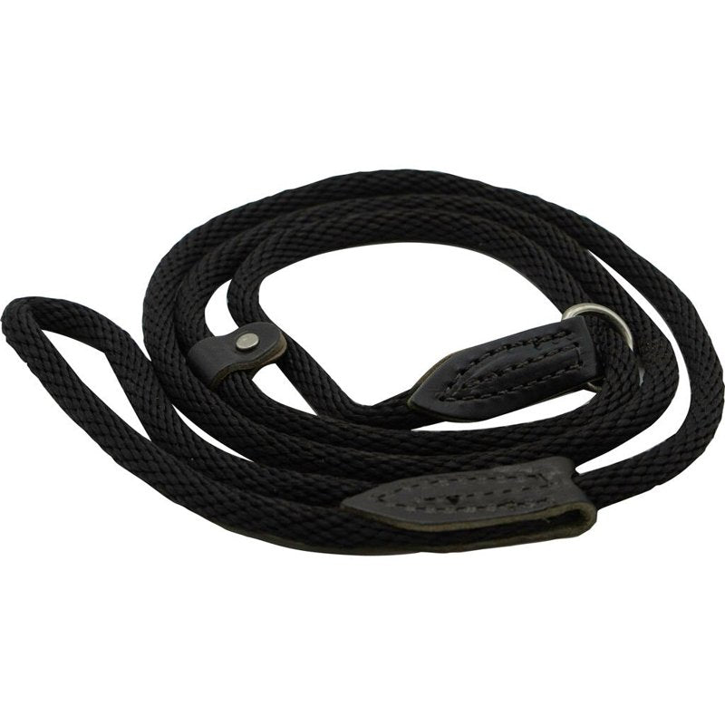 OmniPet British Rope Slip Lead for Dogs, 6', Black