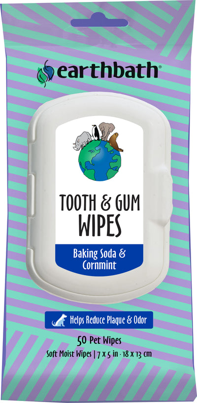 Earthbath Tooth & Gum Wipes (Pack Of 6)
