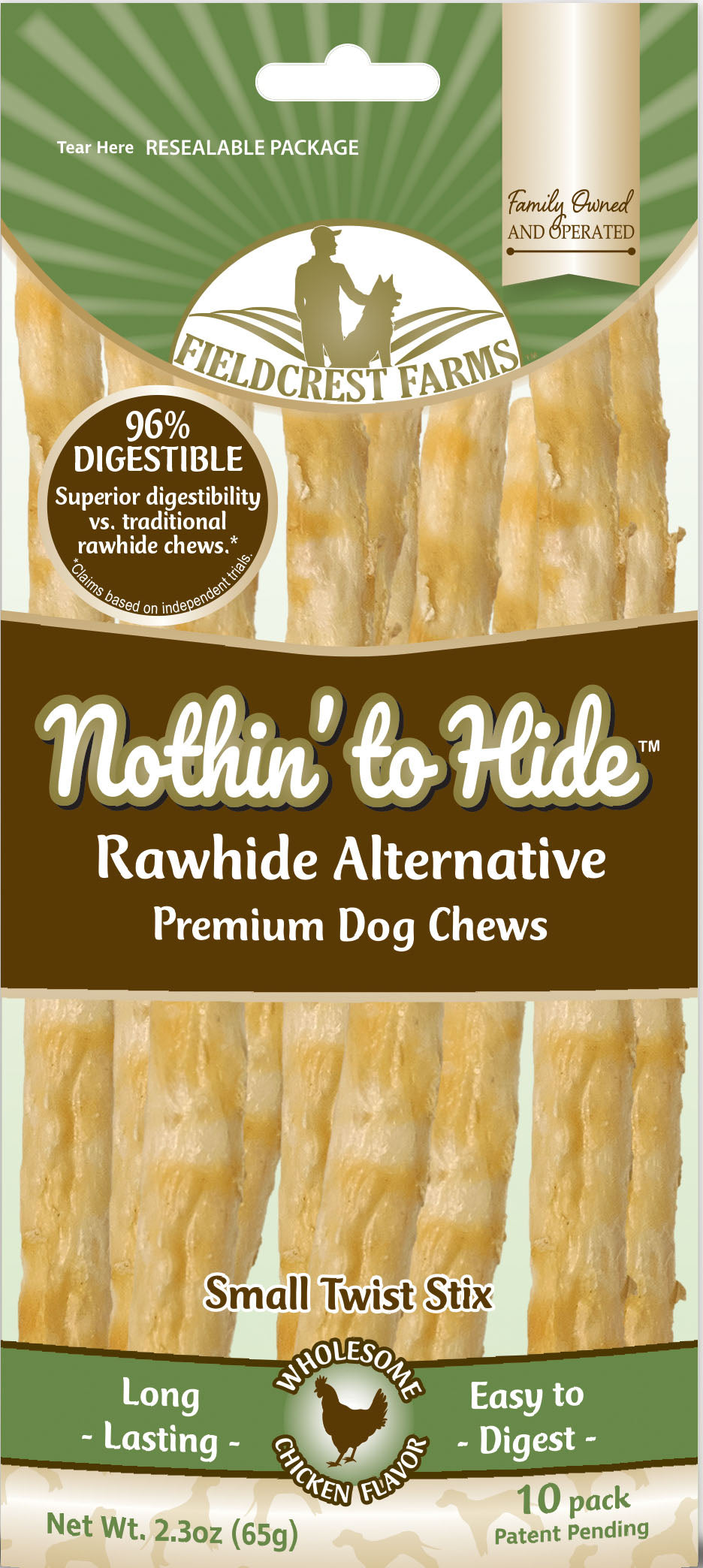 Nothin' To Hide Rawhide Alternative Twist Stix