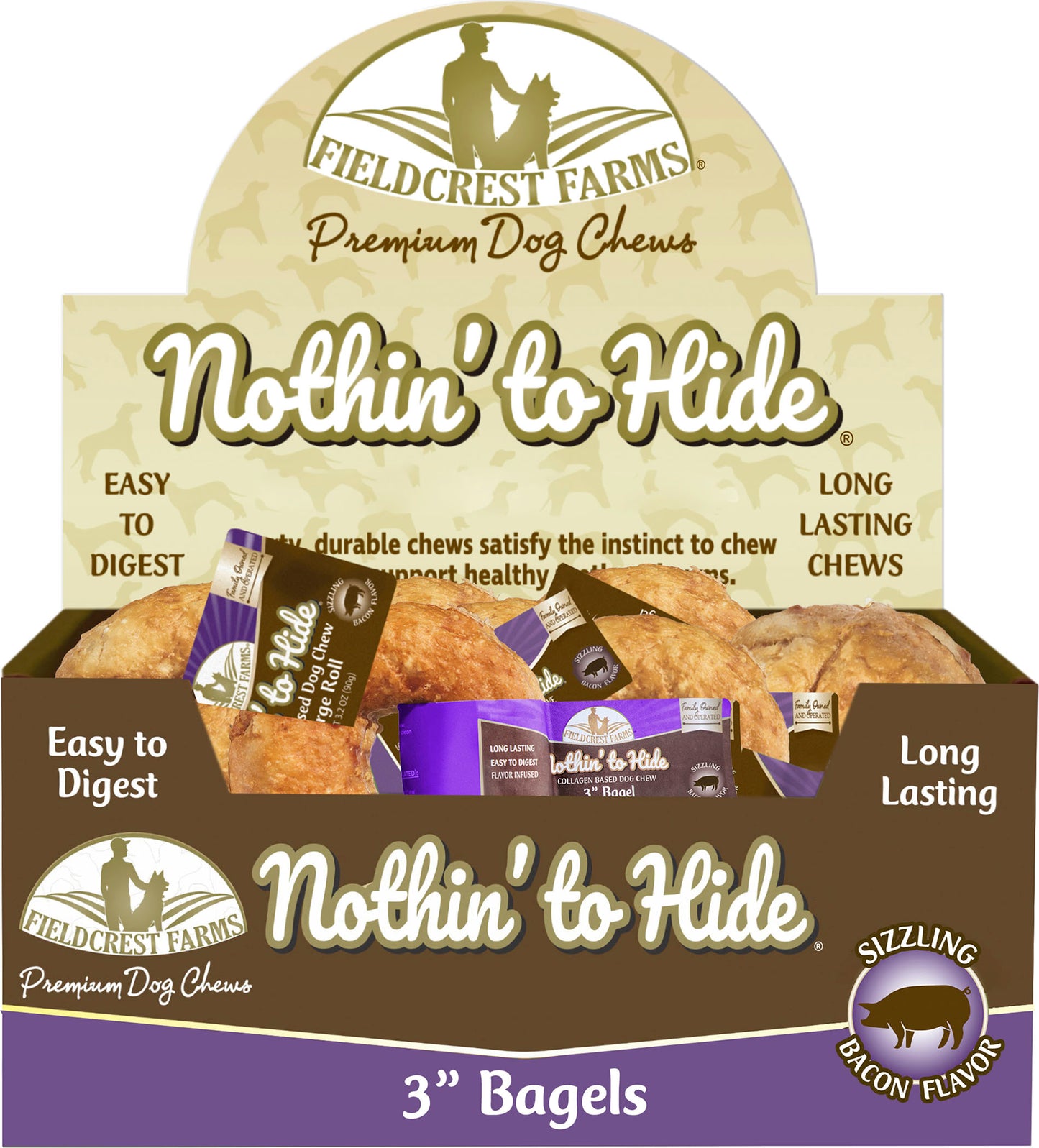 Nothin' To Hide Rawhide Alternative Bagels (Pack Of 24)