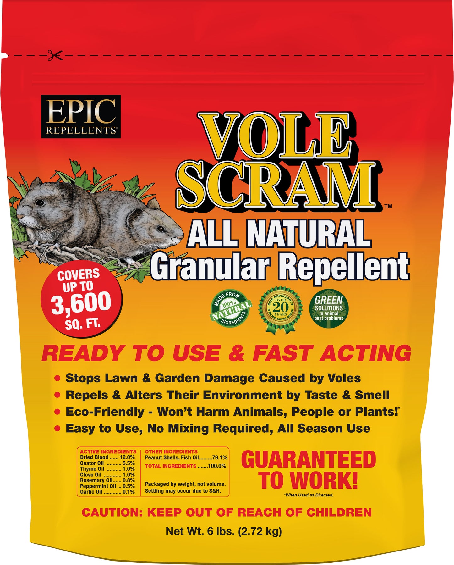 Vole Scram Rtu Granular Repellent