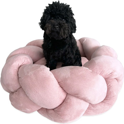 Goo-Eez Round Braided Suede Pet Bed