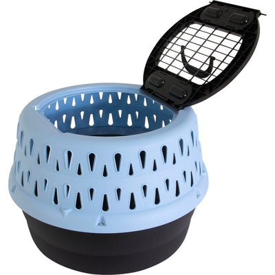 Petmate Get-A-Round Kennel for Cats, up to 20 Pounds, Blue, 19 Inches Wide