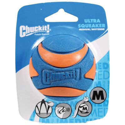 Chuckit! Ultra Squeaker Dog Ball, Fetch Toy, Medium, 1 Pack