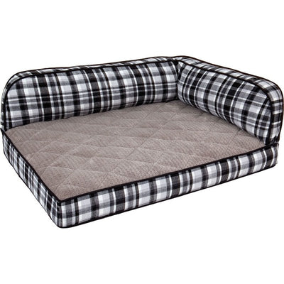 Petmate La-Z-Boy Sadie Pet Sofa Bed in Spencer Plaid for Small and Medium Dogs Up to 50 Pounds. 38 Inches x 29 Inches, Made in USA