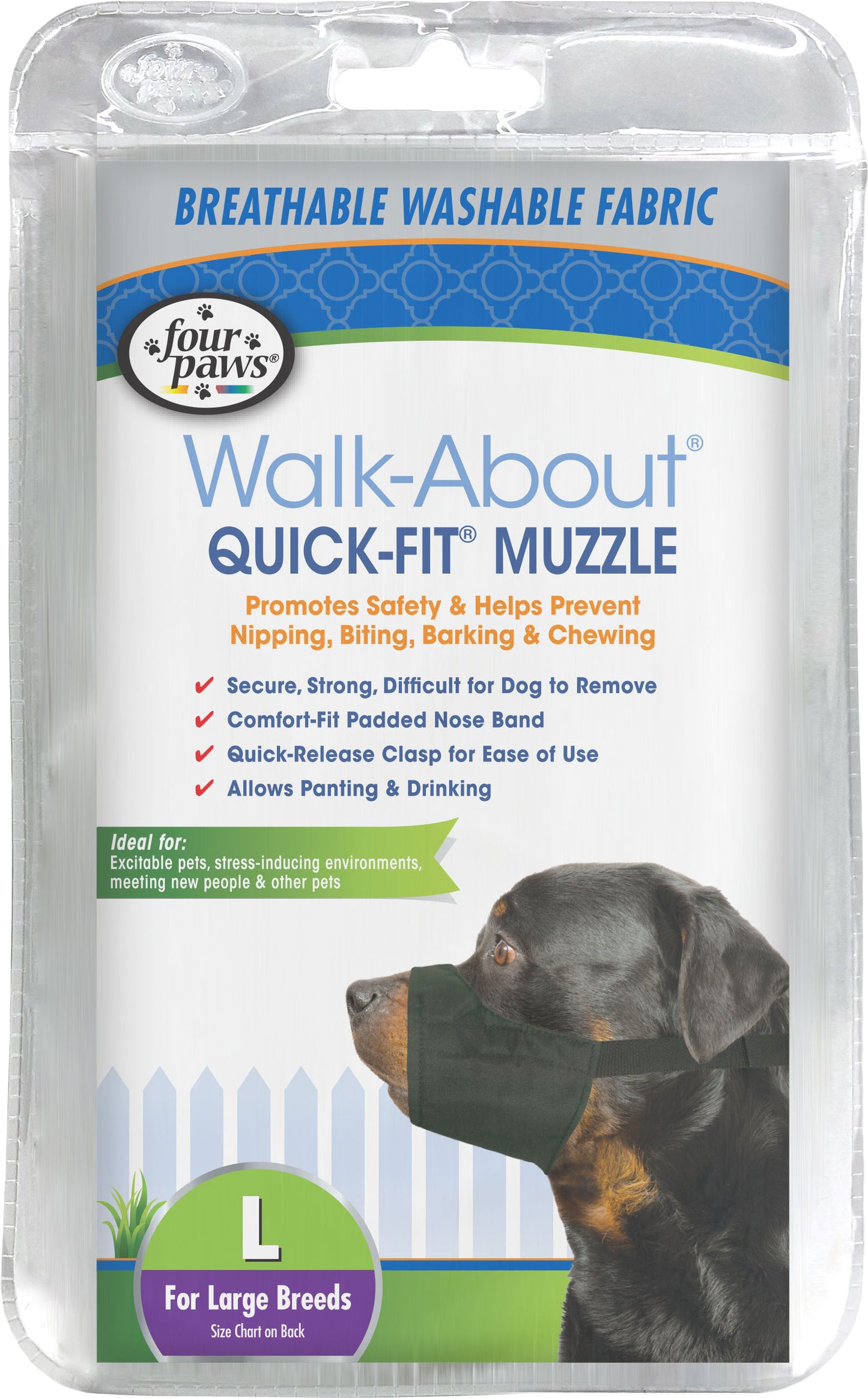 Four Paws Walk About Quick Fit Dog Muzzle