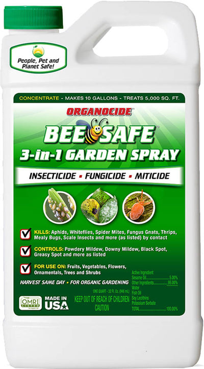 Organocide Bee Safe 3-In-1 Garden Spray