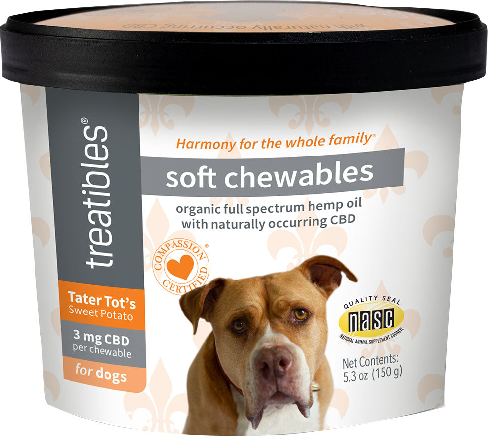 Treatibles Hemp Soft Chewables For Dogs