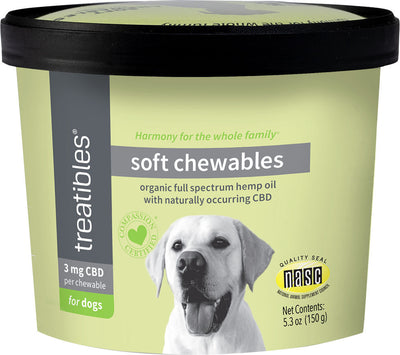 Treatibles Hemp Soft Chewables For Dogs