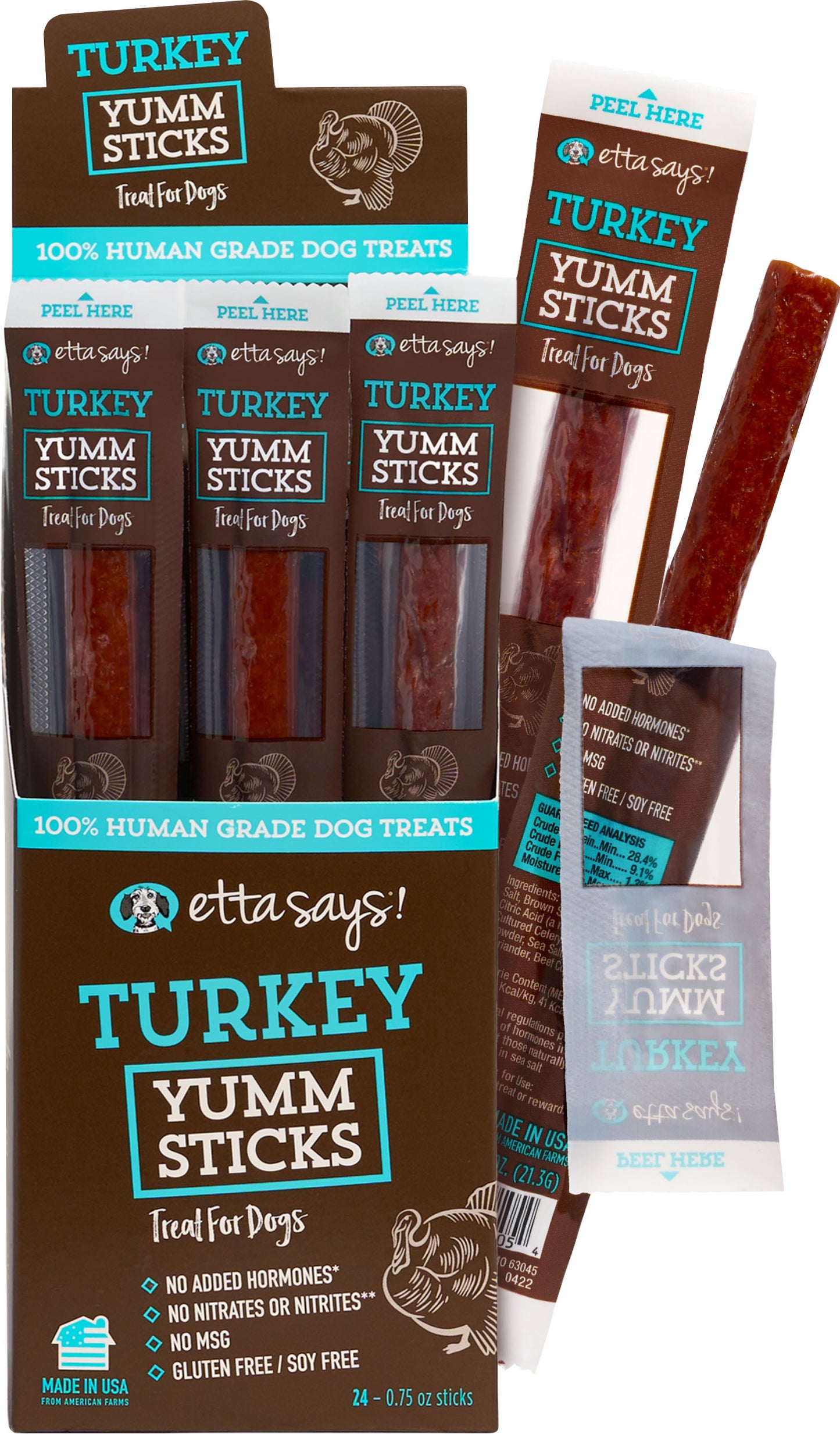Etta Says Yumm Sticks Dog Chew (Pack Of 24)
