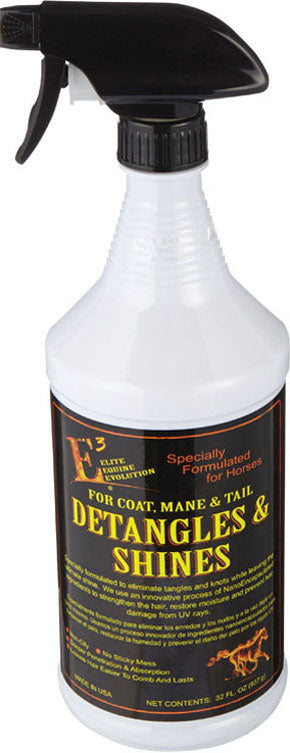 E3 Detangles & Shines Spray For Horses